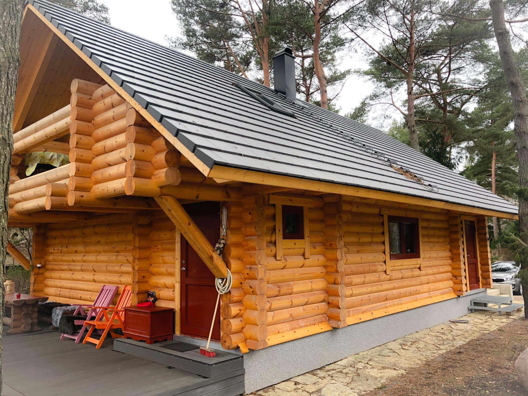 Glued Laminated Round Log House Palmatin Com